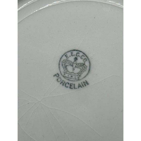 RARE EECCO Porcelain Plate Hand Painted Sheep One Year Produced 10 Inch Gilded - Picture 6 of 6